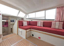 Interior image of boat